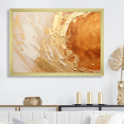 Cuivre, or, vortex luxuriant - spirales abstraites, art mural
