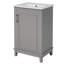 Petit meuble-lavabo moderne avec lavabo en céramique-579109382