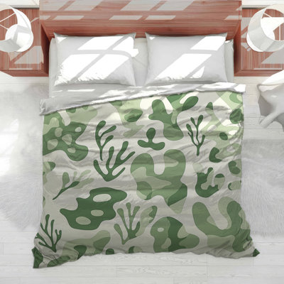 Édredon motif camouflage rustique
