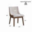 Ensemble de chaises de salle à manger modernes à oreilles et rembourrées Boucle