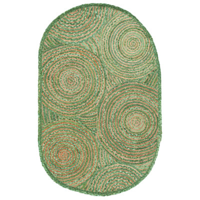 Cape Cod Hand Woven Jute, Cotton Rug