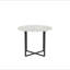 Ensemble de table de salle à manger 5 pièces, table de triamine en faux marbre et chaises en cuir de polyuréthane, ensemble de table de cuisine moderne et de chaises pour petits espaces, appartement, coin-repas
