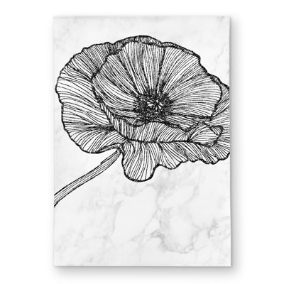 Bright Poppy Flower Outdoor Area Rug - Stylish Home Decor