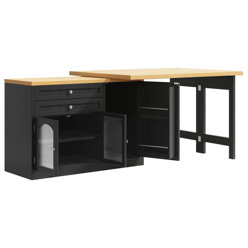 Kitchen Island, Black