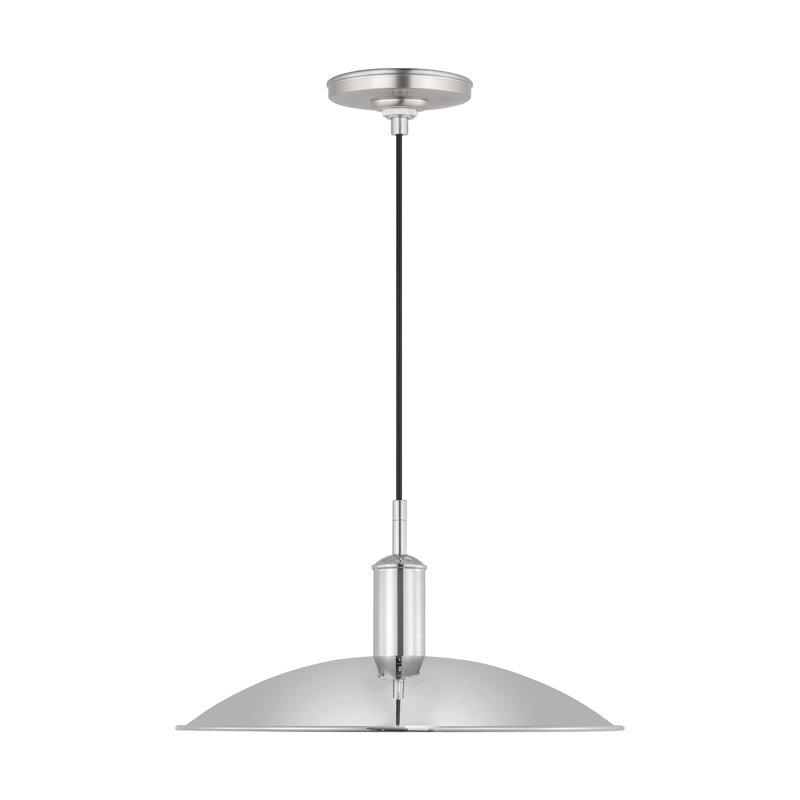 Luminaire suspendu pour salle à manger 1 lumière Thomas O'Brien , H 183 po x l 18 po x P 18 po, Nickel poli