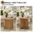 Mid Century Modern Boho Nesting Coffee Table Set-45381254