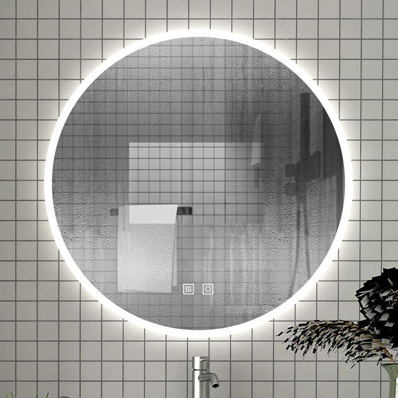 Consuella Round Mirror, 152.4 cm H x 152.4 cm W