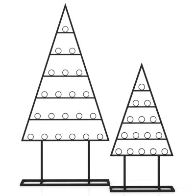 Ensemble de 2 porte-cartes de Noël avec 36 pinces rondes