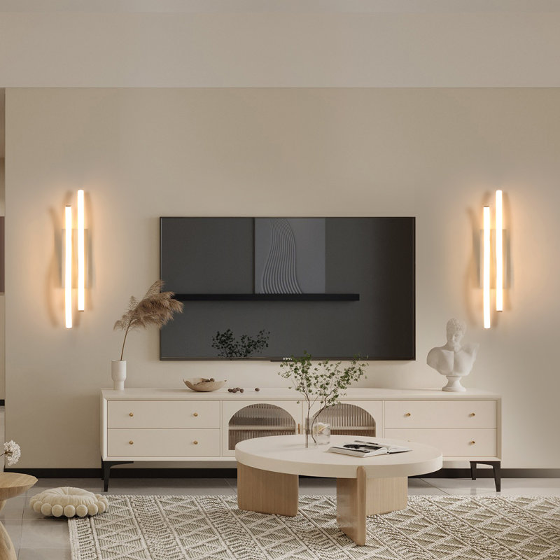 Silver 41cm Adjustable Colour Temperature LED Wall Sconces  