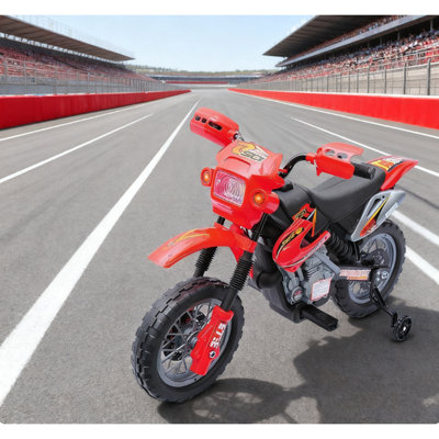 Motocyclette pour enfants Motocyclette Dirt Bike Électrique à piles Ride-On