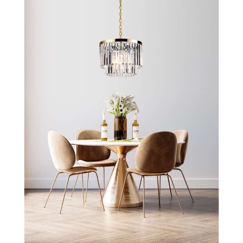 Nawrocki 5 - Light Gold Crystal Pendant