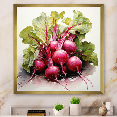 " Vegetable Crimson Radicchio Pointillism "