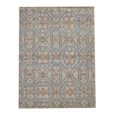 5X8 Modern Silk Hand-Knotted Rug