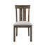 Chaise rembourrée en tissu 2 pièces