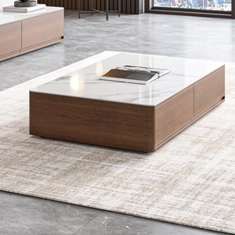 Rock top coffee table high density, 14.17" H x 51.18" W x 27.55" D