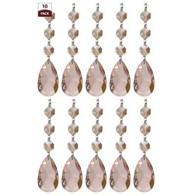3 Bead Chandelier Replacement Crystal Prism
