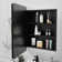 Surface-mounted/Recessed Mirror Cabinet with Mirror with Adjustable Shelf