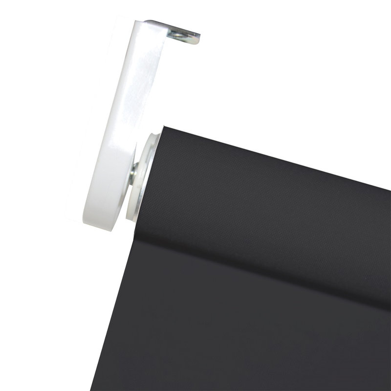 Semi Sheer Roller Blind, 210 cm L x 60 cm W, Black