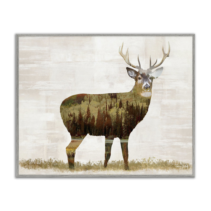 Art de giclée de cerf par Amber Sterling, H 11 po x l 14 po, Estampe numérique Farmhouse