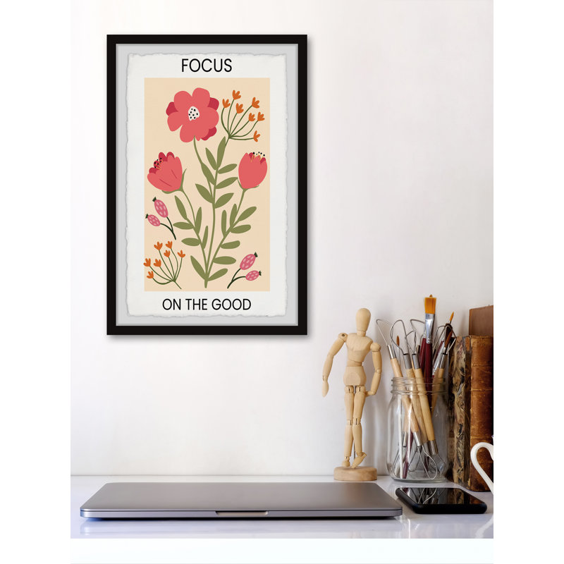 «Focus On The Good» par Marmont Hill - reproduction de cadre photo, H 18 po x l 12 po x P 1,5 po