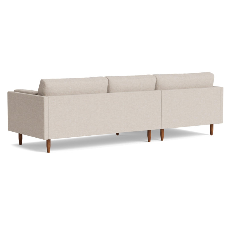 Skinny Fat Chaise Sectional, Left Hand Facing, Performance Weave - Natural