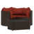 Structure brune / coussin rouge est en rupture de stock sélectionné