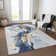 Machine Washable Indoor/Outdoor Claudian ACN1524 Blue Rug