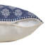 Coussin à fermeture à glissière géométrique 100% coton 20 po x 20 po Twilight Blue and White-1796028552-1807985362