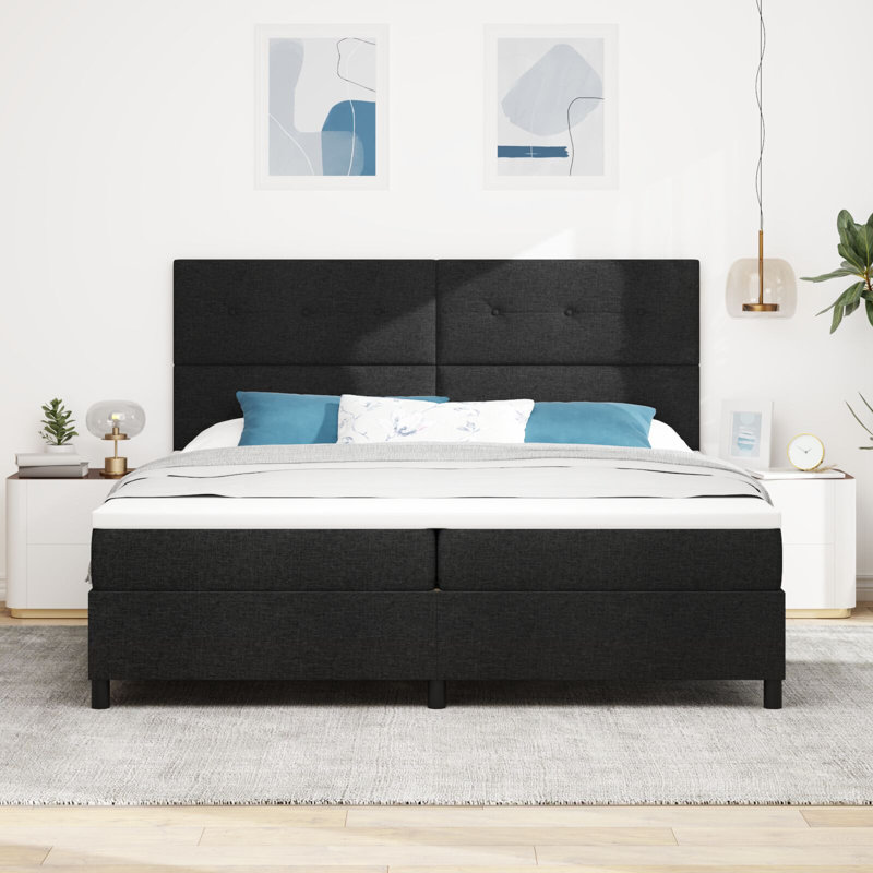 Cadre de lit avec matelas en tissu