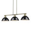 Luminaire suspendu en forme de dôme à 3 lumières pour îlot de cuisine Drakeford-626184615-626184620
