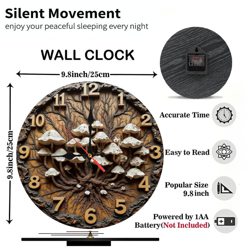 Horloge murale décorative Raven