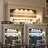 Coffee Bar Cabinet With LED Lights 72" Tall Buffet Cabinet With Storage-1083616435