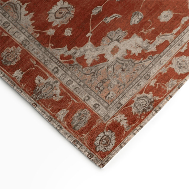 Overdyed Brown Indoor and Outdoor Area Rug, Rectangle 9' x 12'