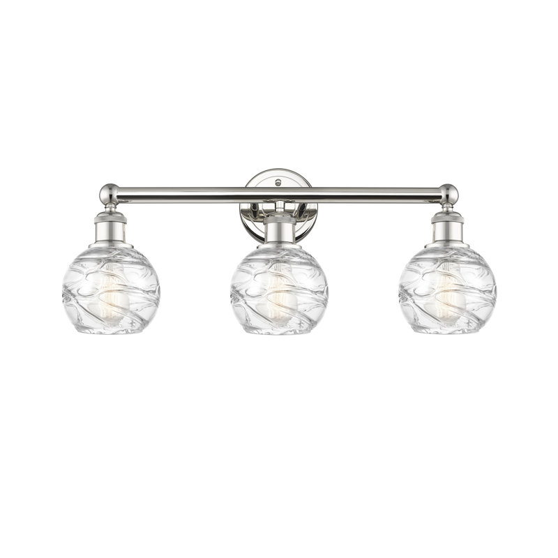 Cambria 3 - Light Dimmable Vanity Light, Polished Nickel, Light Smoke