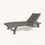 Chaise longue Banzai avec plateau coulissant, ensemble de 2 fauteuils inclinables d'extérieur réglables