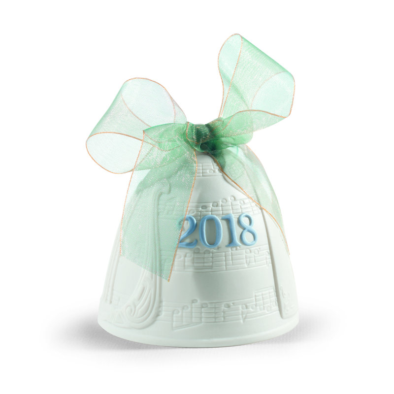 Christmas Bell Figurine, Blue