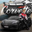 Voiture noire UV de la Corvette C8 24V pour enfants avec 4 roues motrices, télécommande, MP3, Bluetooth, USB, phares à DEL, sièges doubles et suspension arrière noire-125314002
