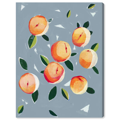 «Dusty Blue Peaches», impression sur toile
