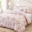 Piece Full/Queen Bedding Sets, Pink Floral Microfiber Comforter Set