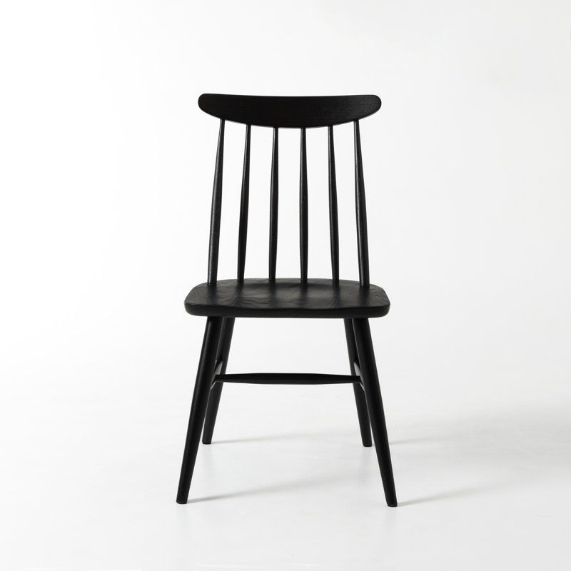 Solid Oak Assembled Windsor Chairs, Black Oak
