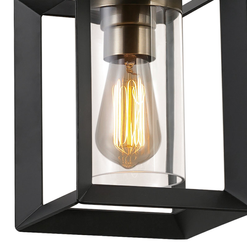 Luminaire suspendu carré 1 lumières Hicks