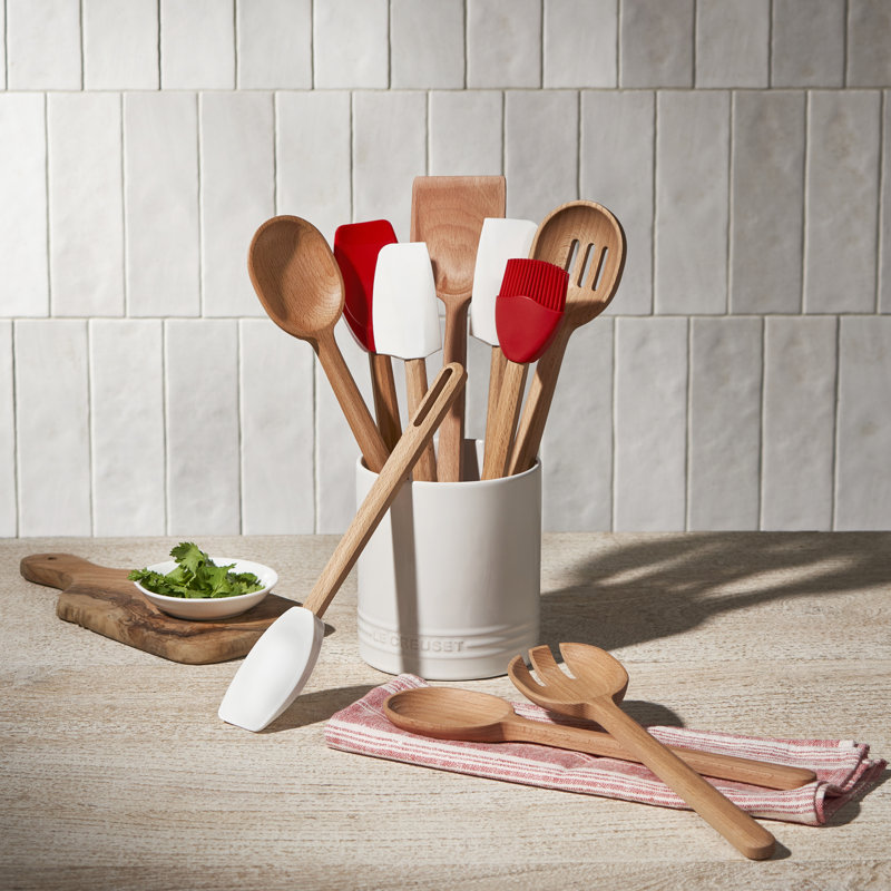 Le Creuset Signature Wood Slotted Spoon