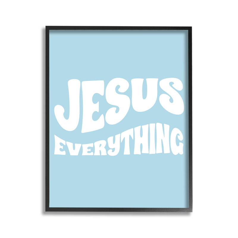 «Jesus Jesus», estampe numérique par Lil 'Rue, Giclée encadrée noir minuit, H 14 po x l 11 po