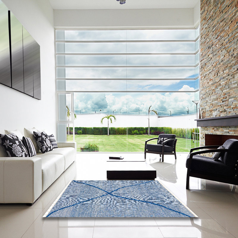Abstract Indoor Rug, Square 8'