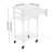3-Layer Clear Acrylic Printer Stand With Drawer Wheels Power Strip