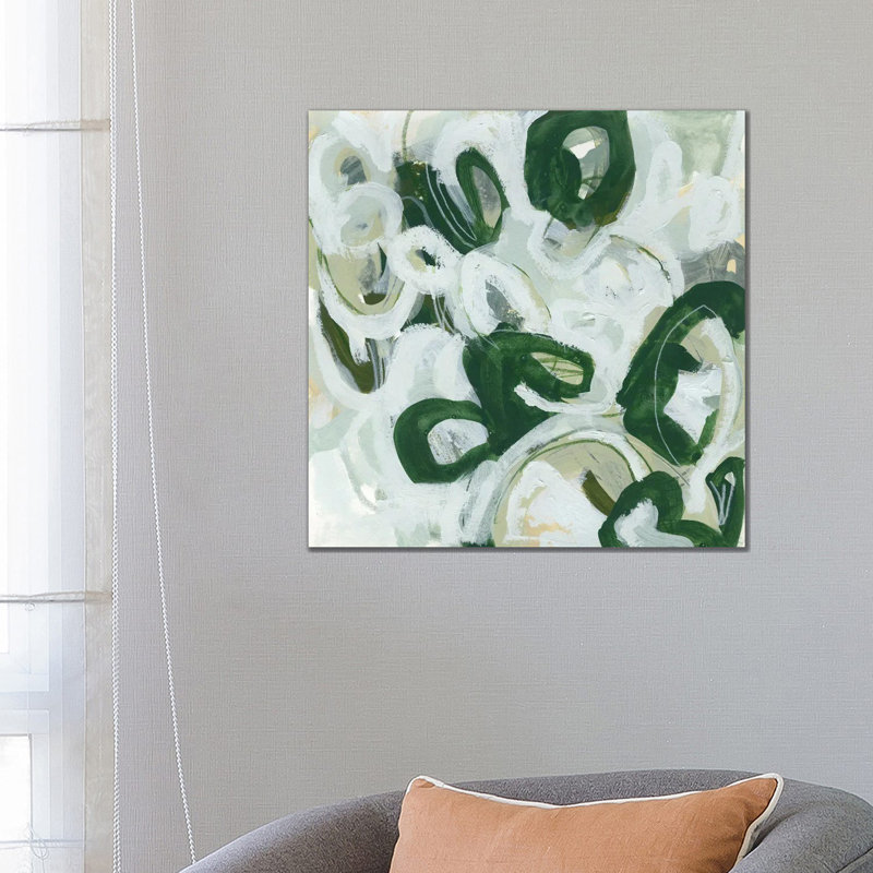 Moss Reaction I by June Erica Vess - Wrapped Canvas Painting, 66.04 cm H x 66.04 cm W