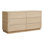 6 Drawer 60" W Double Dresser