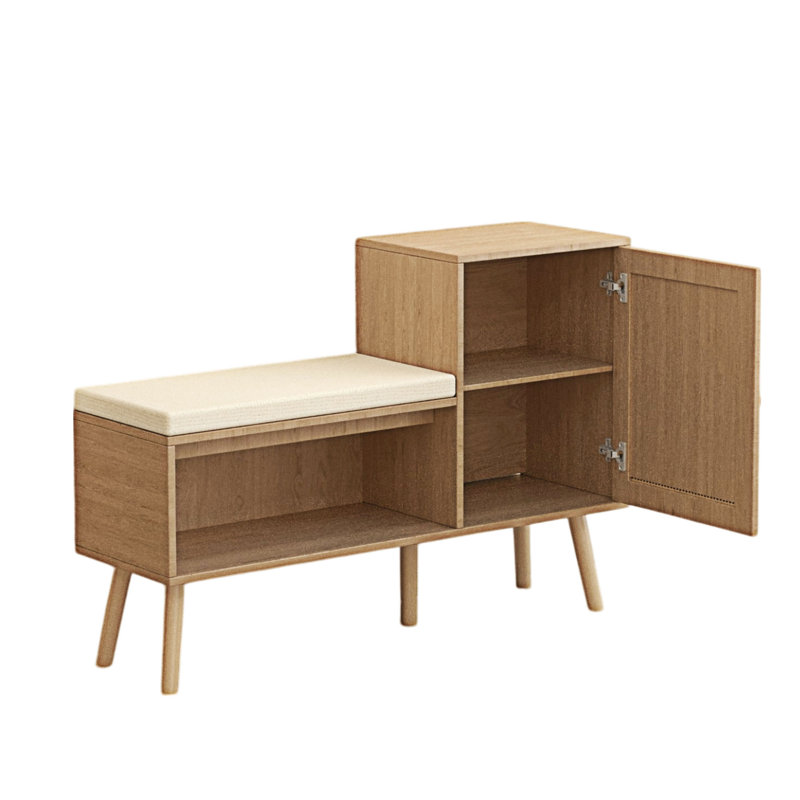 Banc de rangement pour chaussures 2 en 1