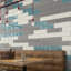 Mur de douche, dosseret de cuisine et carrelage mural de style industriel en céramique 4 po x 16 po Perfecto Marvelli-73295317