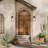 22" 1-Light Outdoor Wall Light with Clear Glass-115680849